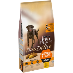 Purina PRO PLAN DUO DELICE é um alimento completo para cães adultos de todos os tamanhos, que oferece uma combinação única de cr